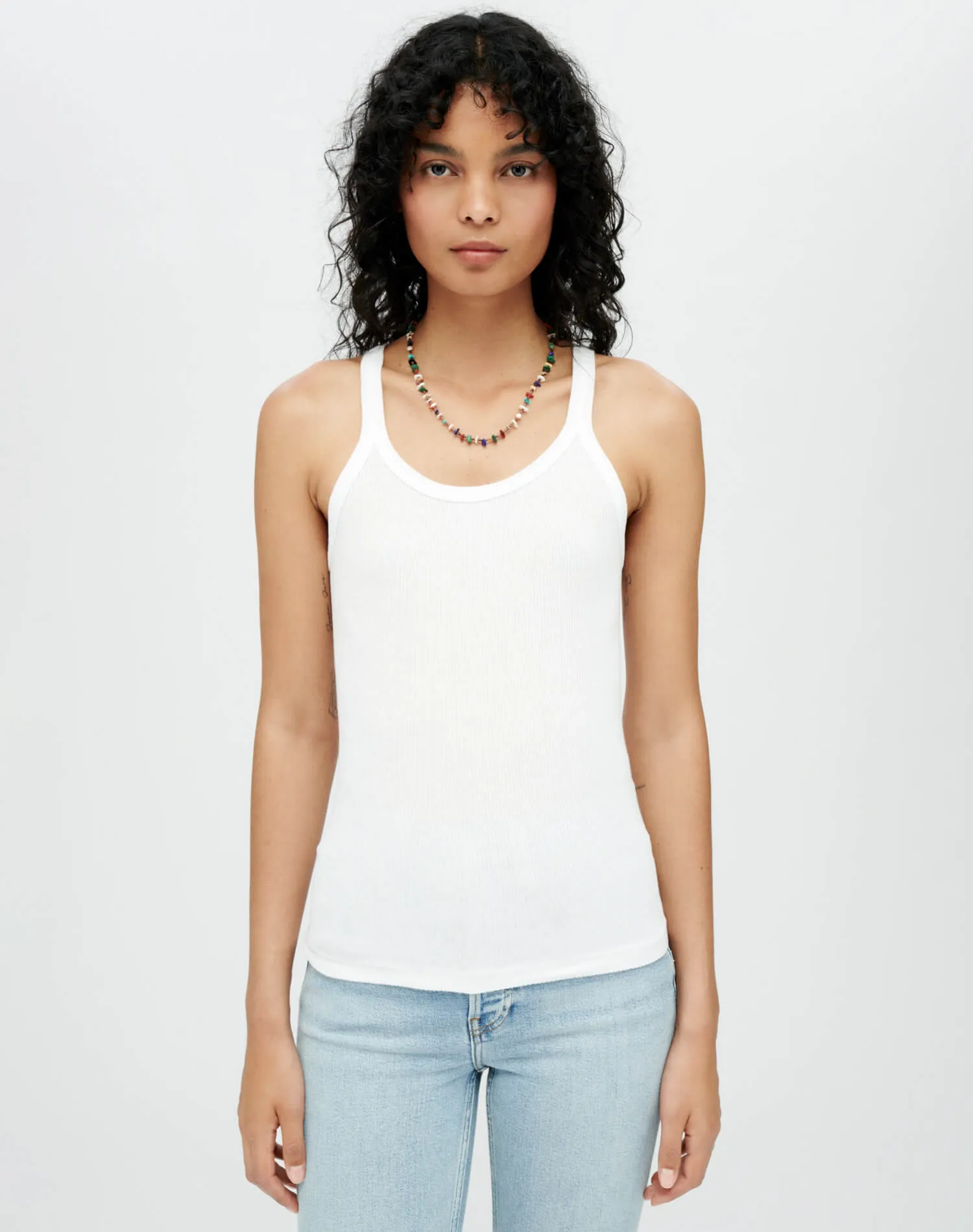 Ribbed Tank 3 Pack - White