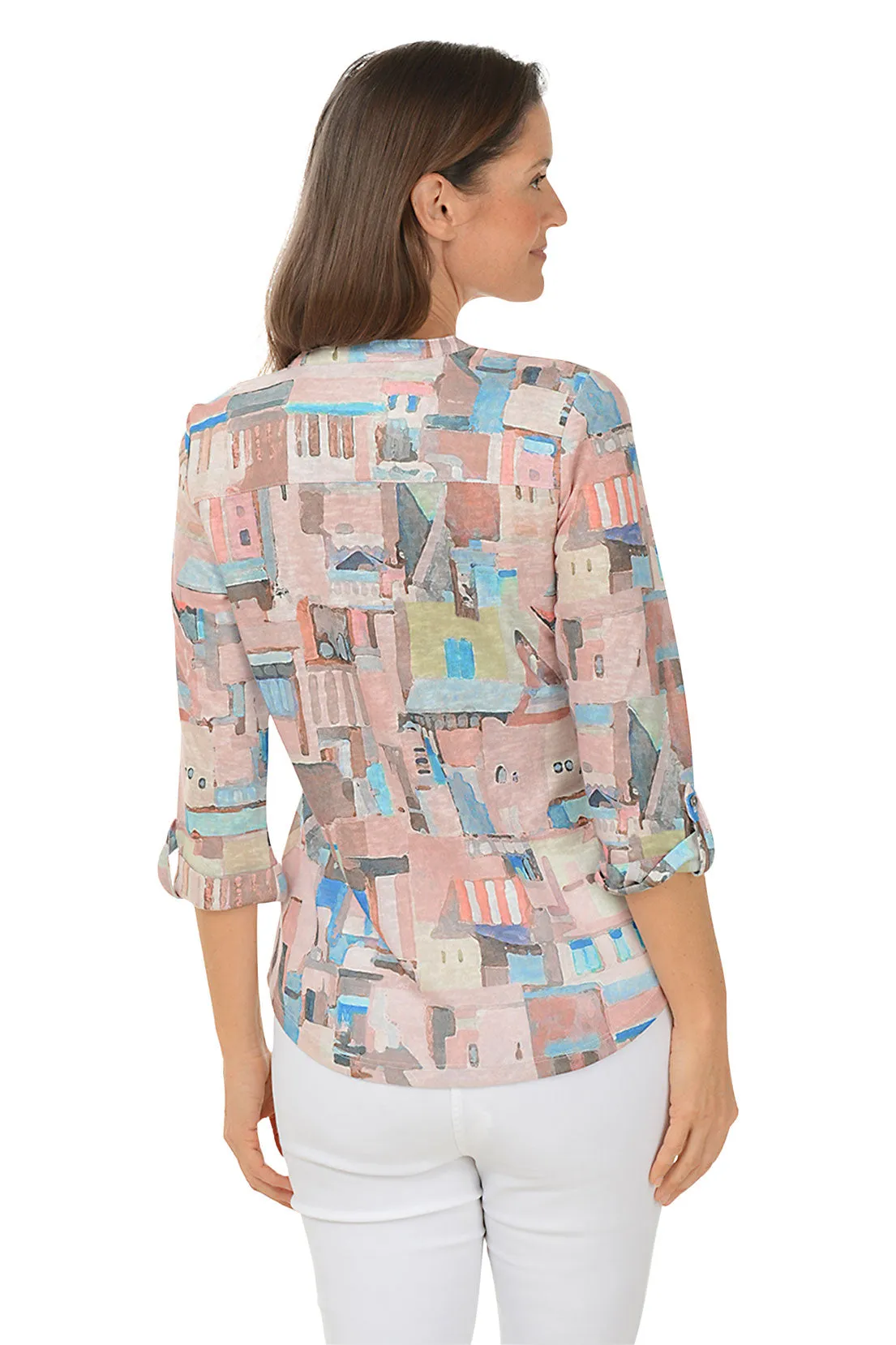 Riviera Triple Button Henley Top