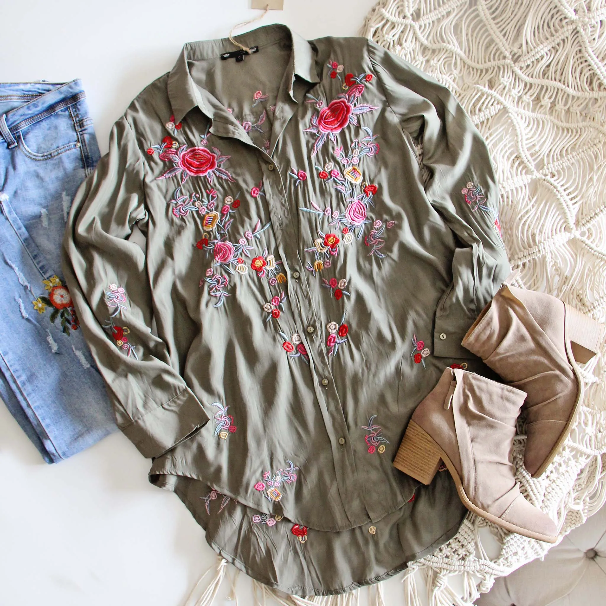 Sage & Vine Boyfriend Shirt