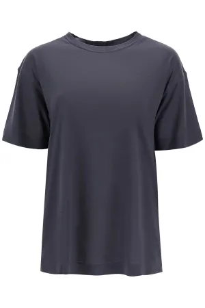 silk crewneck t-shirt TO1295 LJ1026 CAVIAR