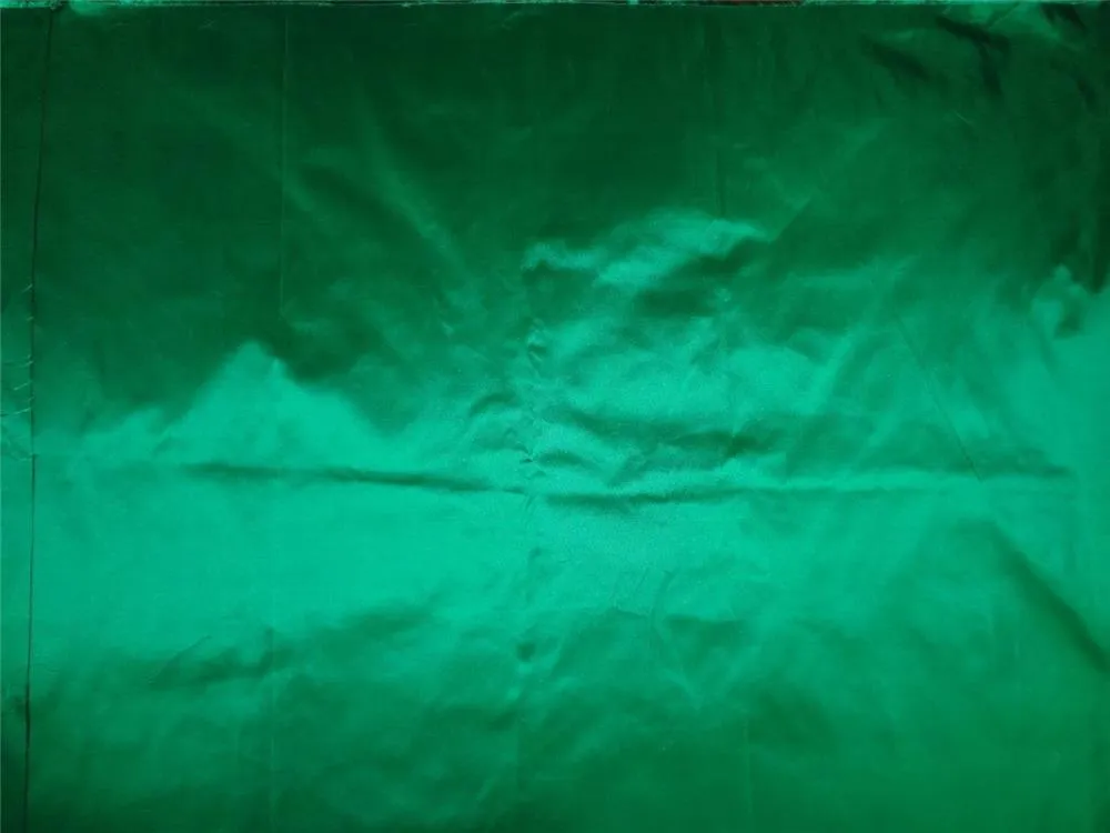 SILK TAFFETA FABRIC HOT GREEN COLOR 54" WIDE TAF259[5]