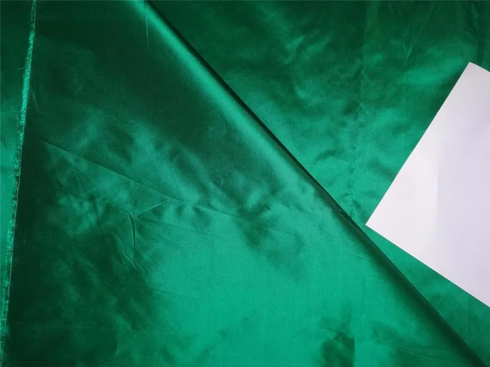 SILK TAFFETA FABRIC HOT GREEN COLOR 54" WIDE TAF259[5]