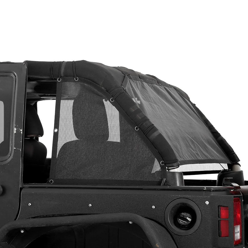 Smittybilt Cloak Mesh Rear & Sides For 07-18 Jeep Wrangler JKU 4 Door