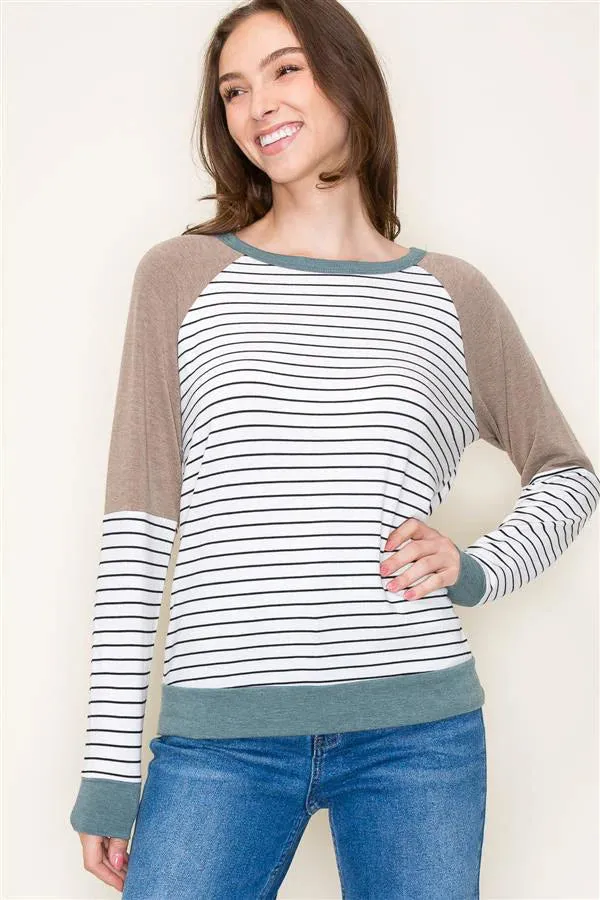 Soft Knit Colorblock Tops - 2 Colors!