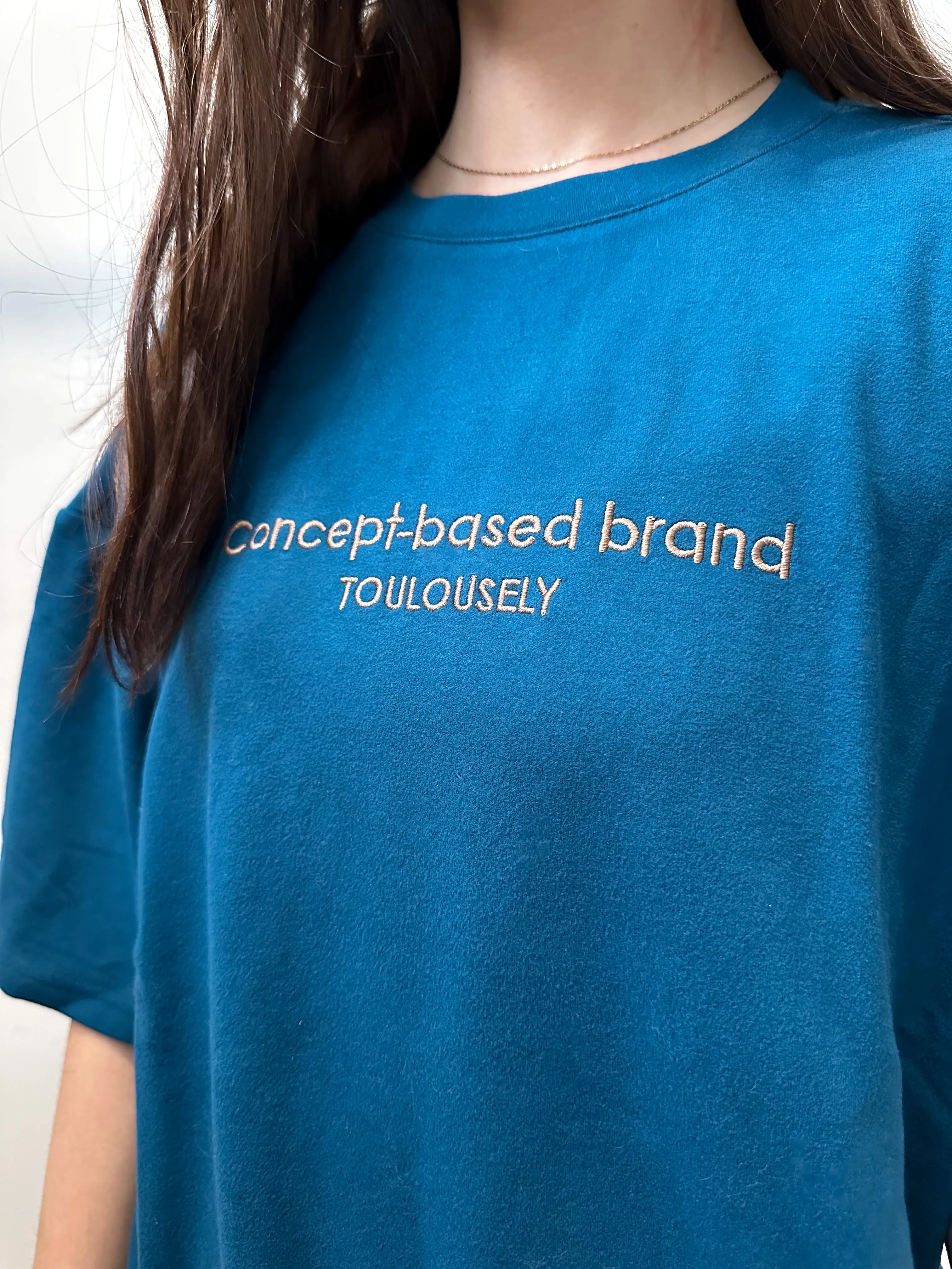 TEAL BLUE SOFT T-SHIRTS - HUG