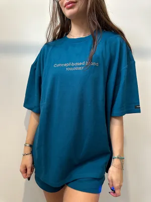 TEAL BLUE SOFT T-SHIRTS - HUG
