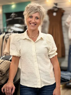 The Ophelia Textured Blouse