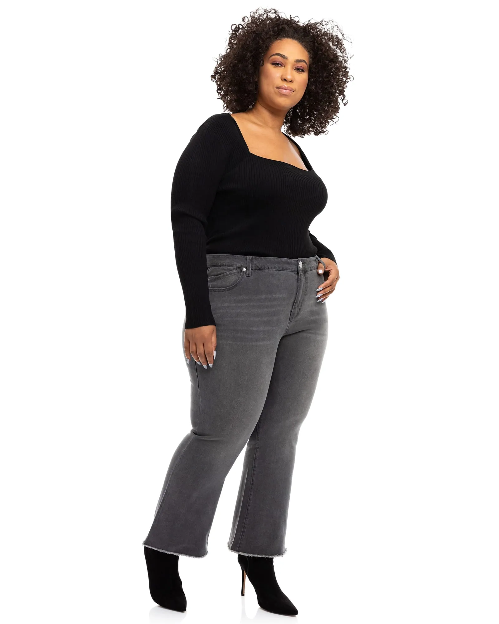 Trish High Rise Demi Bootcut Jean | Isla