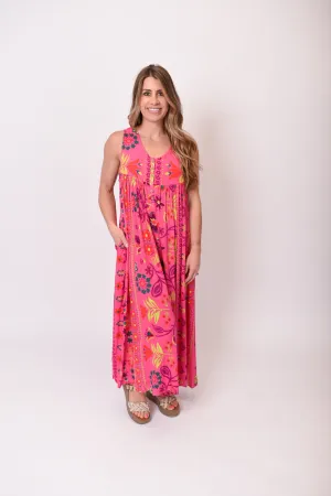 Versatile Fun Gauze Jumpsuit Pink
