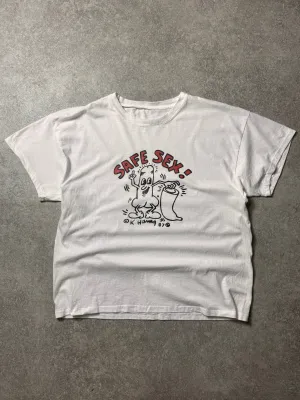 Vintage 1987 Keith Haring Safe Sex Single-Stitch Tee
