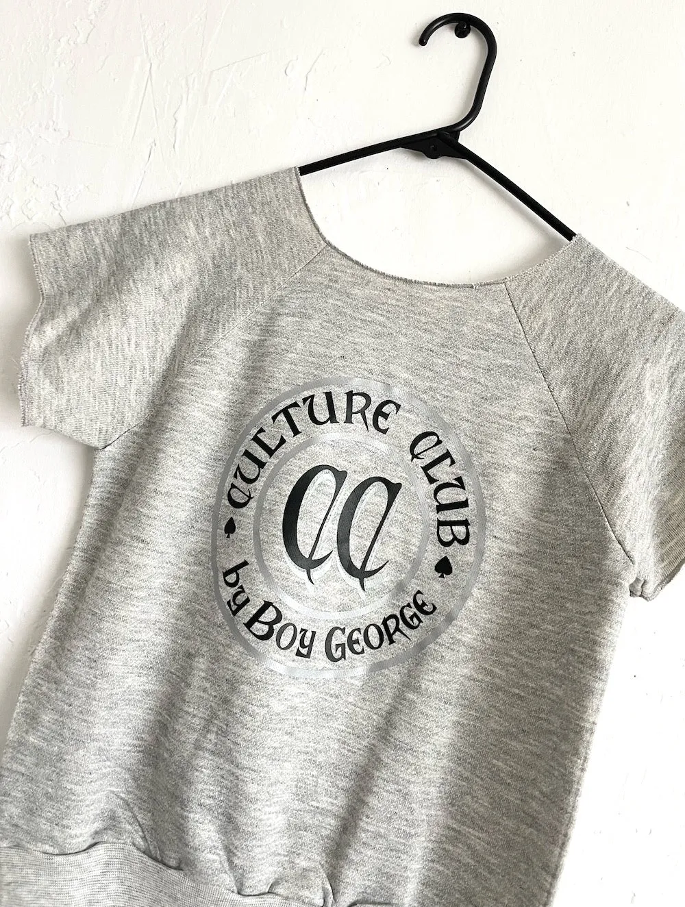 Vintage 80s Culture Club Grey Sleeveless Sweatshirt - Size Extra Small/Small
