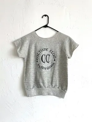 Vintage 80s Culture Club Grey Sleeveless Sweatshirt - Size Extra Small/Small