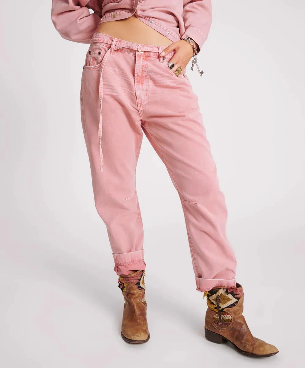 VINTAGE RED BANDIT LOW WAIST BOYFRIEND JEANS