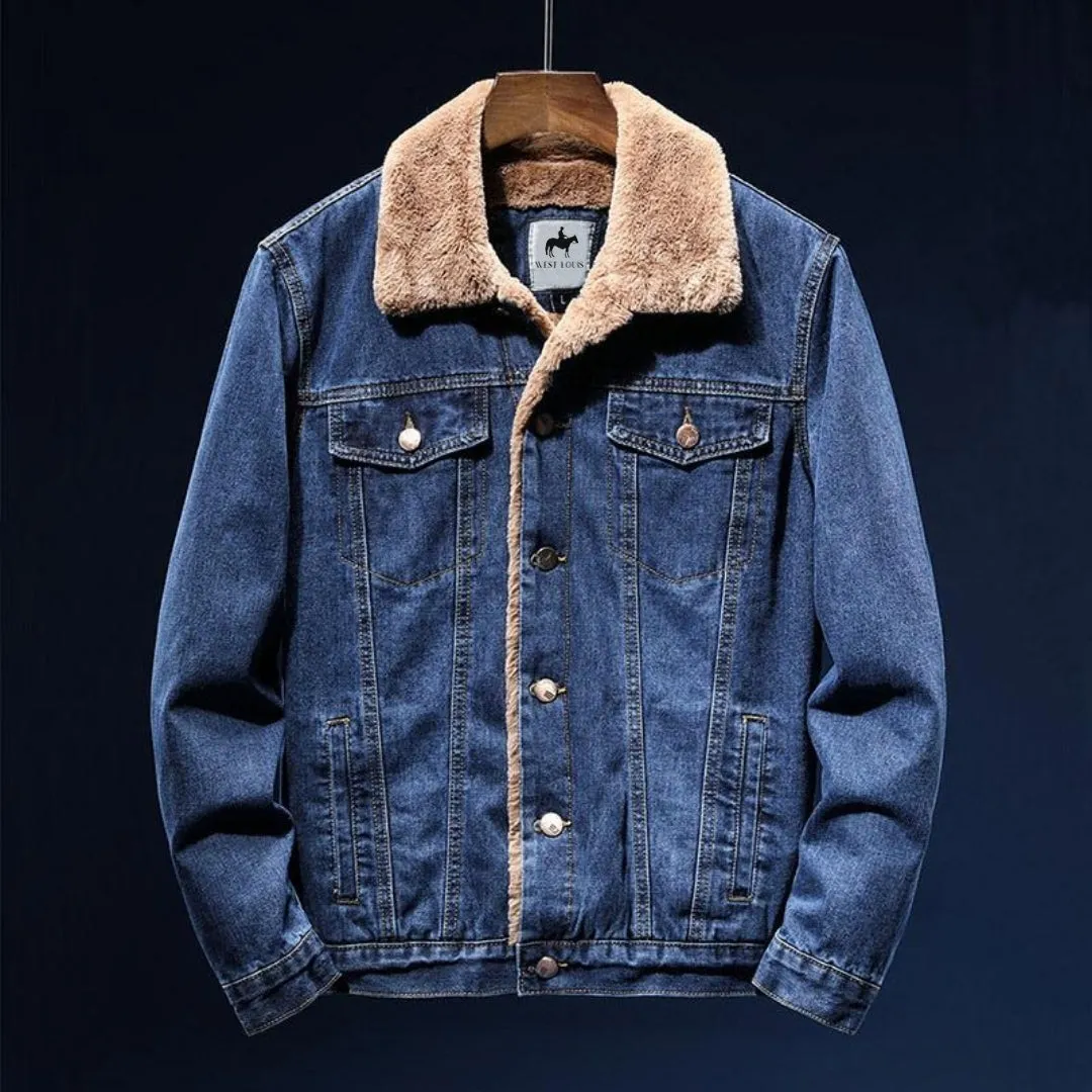 West Louis American Cowboy Denim Jacket