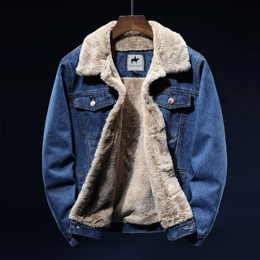 West Louis American Cowboy Denim Jacket