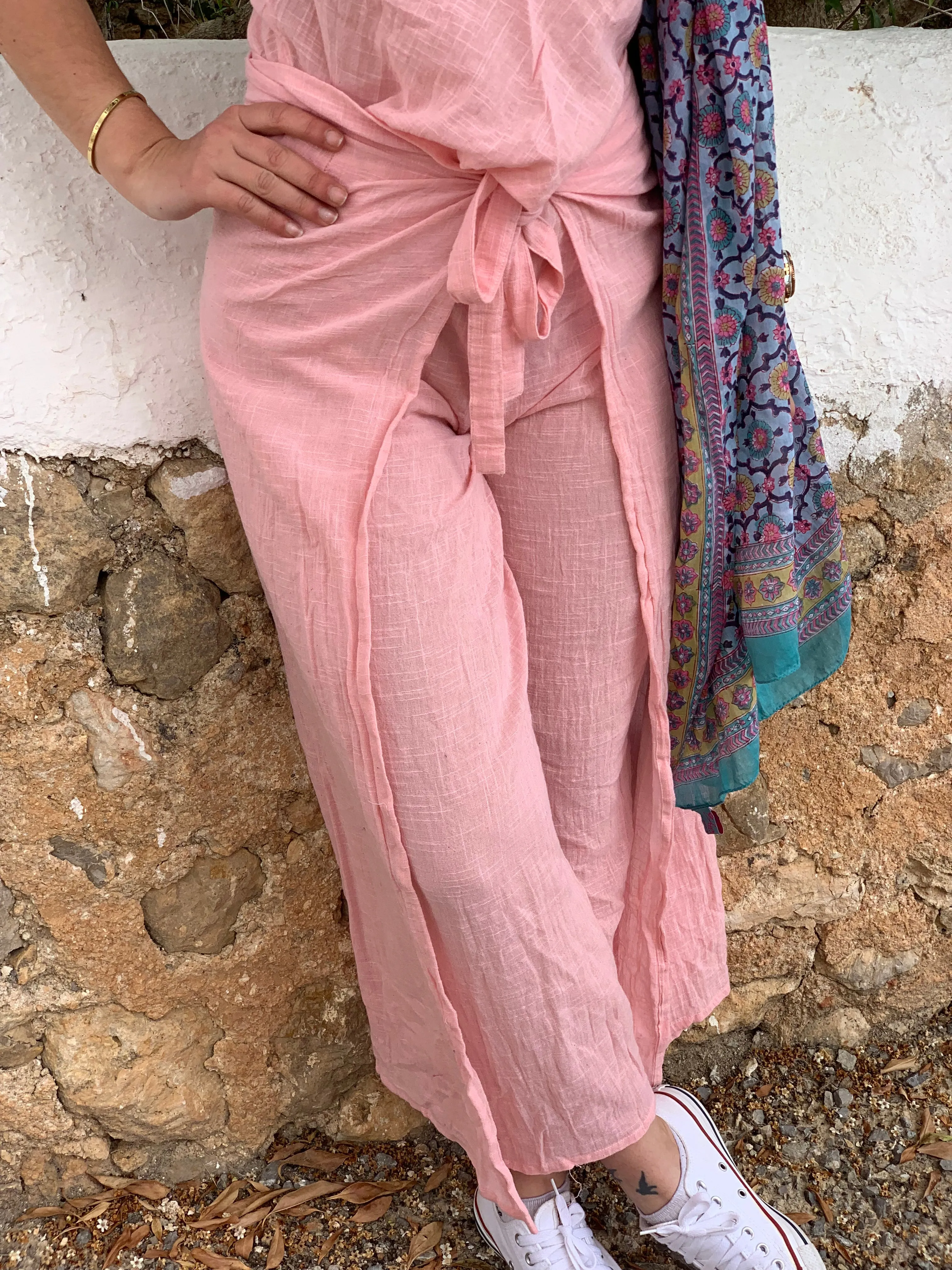 Wrap  Trouser colour soft pink