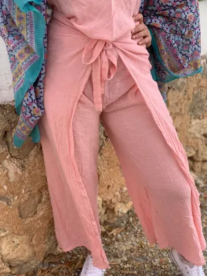 Wrap  Trouser colour soft pink