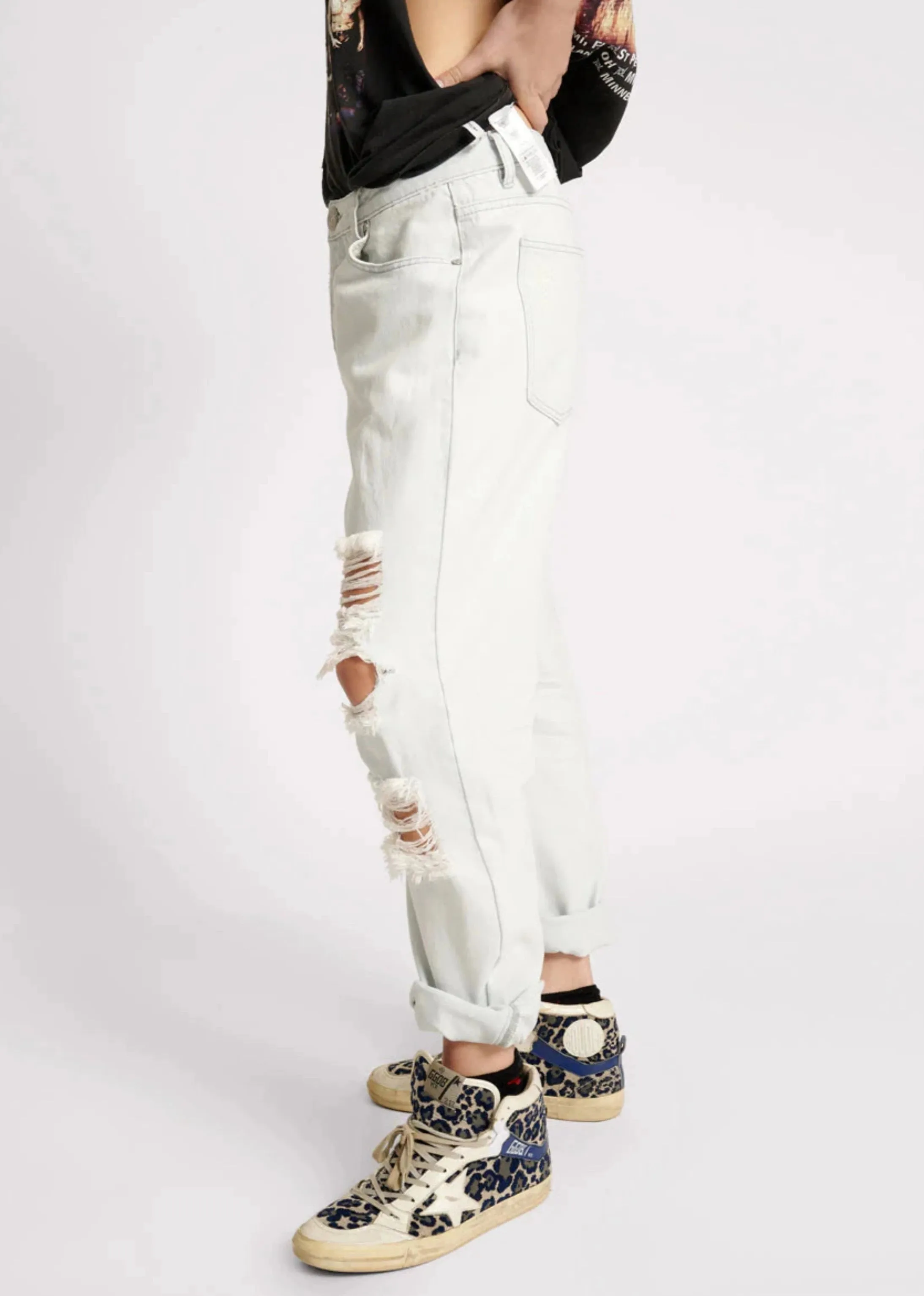 Xanthe Messed Up Saints Boyfriend Jeans