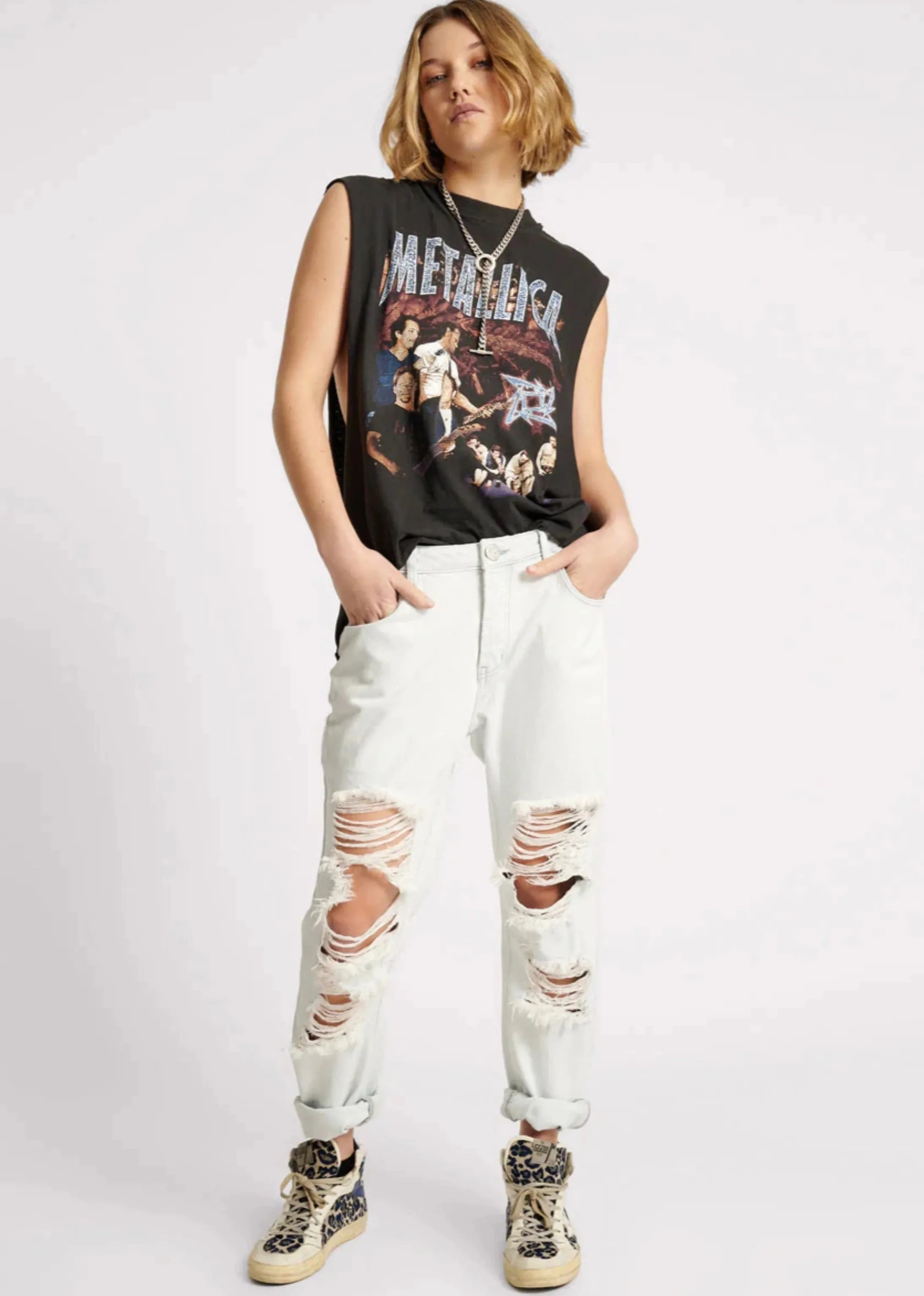 Xanthe Messed Up Saints Boyfriend Jeans